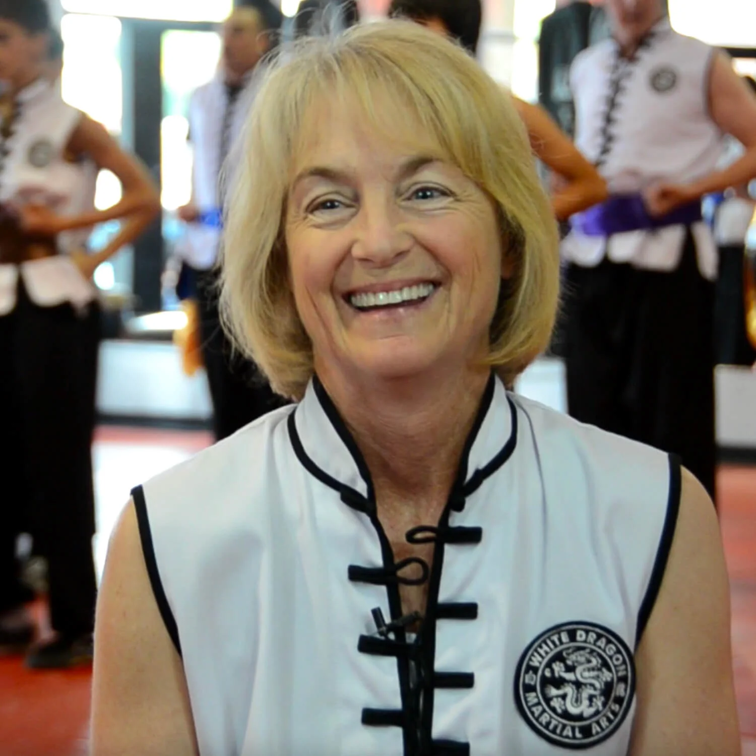 Roberta Moore talks about how older adults benefit and thrive at White Dragon.