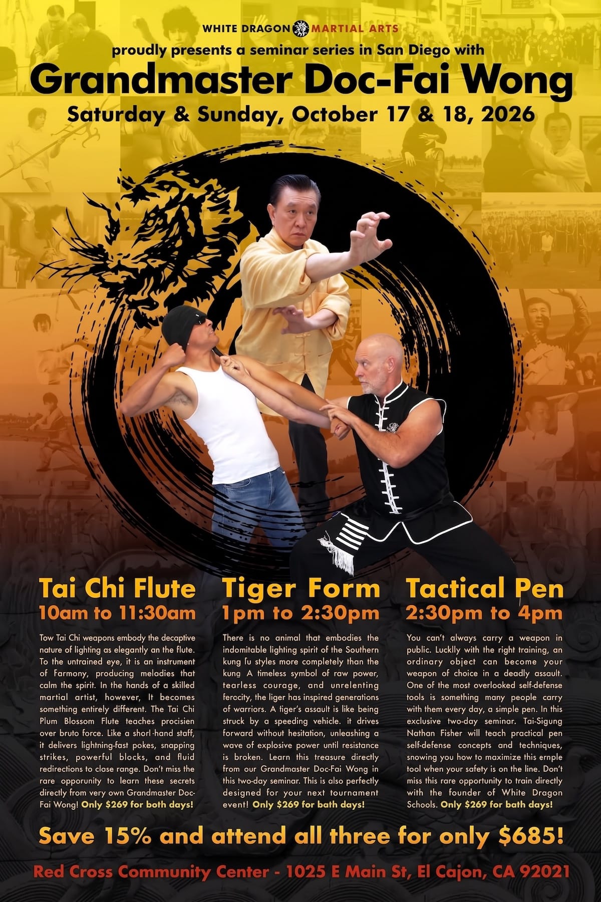 Doc Fai Wong Seminars 2026 - White Dragon Martial Arts